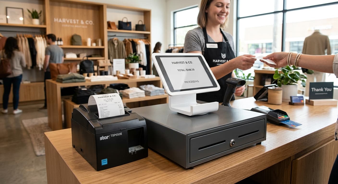 Star Micronics mPOP POS Bundle - Receipt Printer + Cash Drawer view 2
